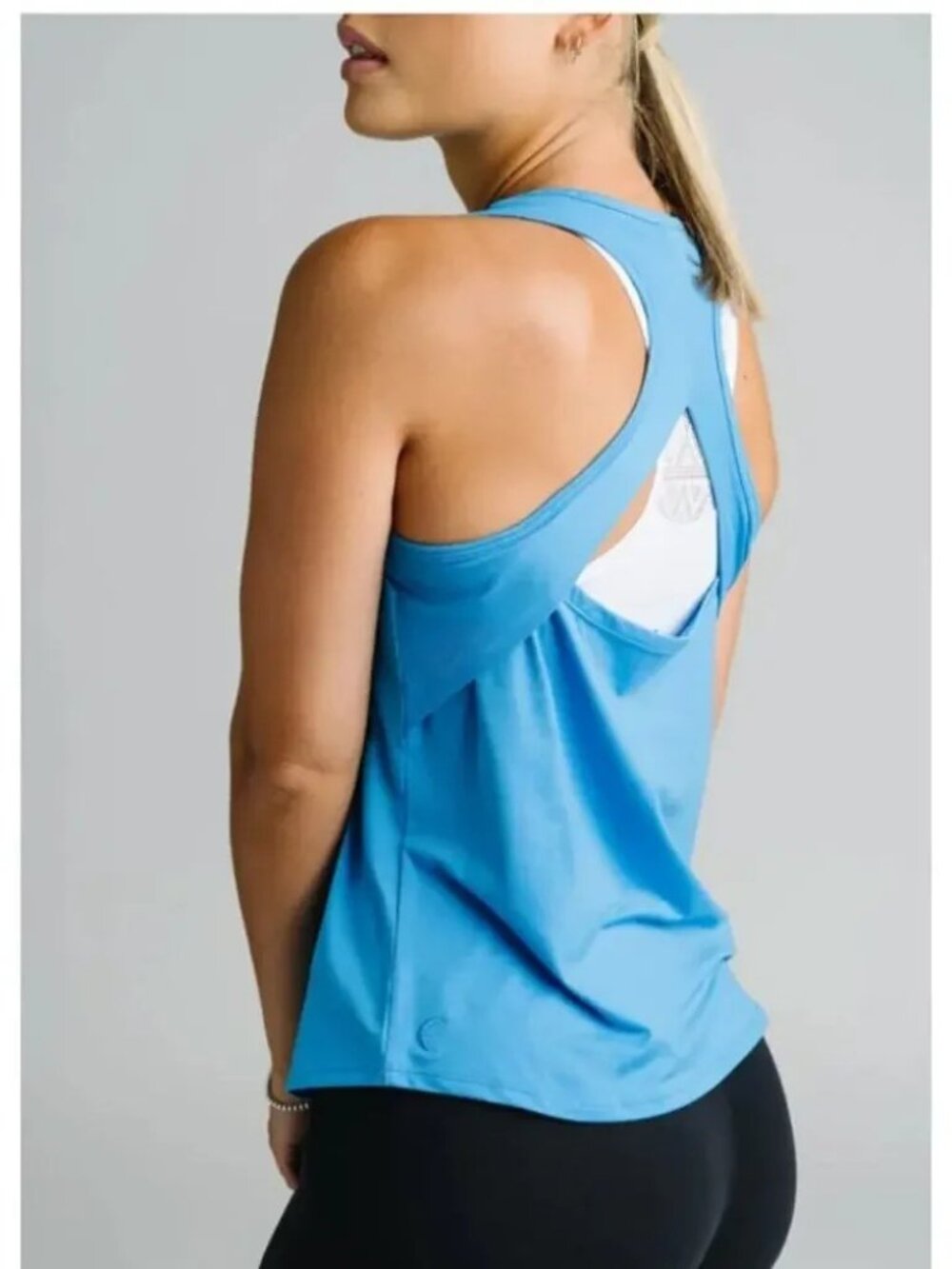 zyia Active Royal Blue Vented Open Back Tank 2 - NWT